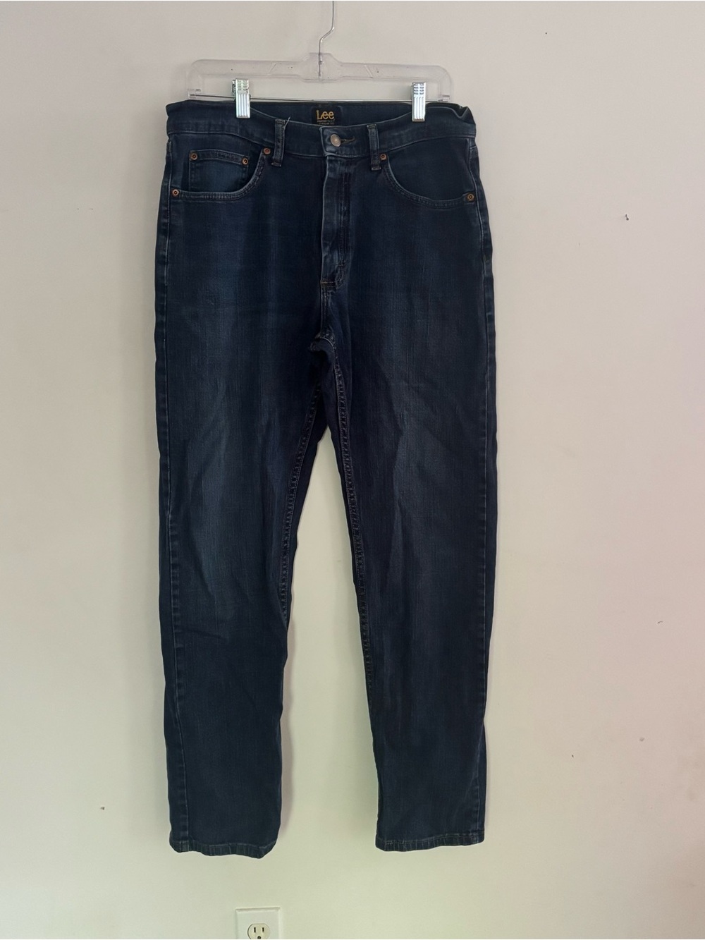 Lee Premium Select Regular Fit Dark Wash Men’s Jeans 33x32